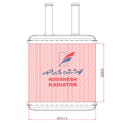 بخاری پراید(مسی برنج با مخزن پلاستیك)