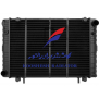 Радиатор ГАЗель, 2-х рядный, с пластиковым баком (код 121)